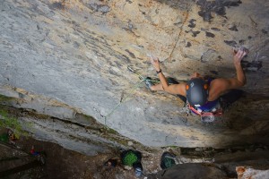 Stephanie Petrone on Flesh Eater 5.11b       